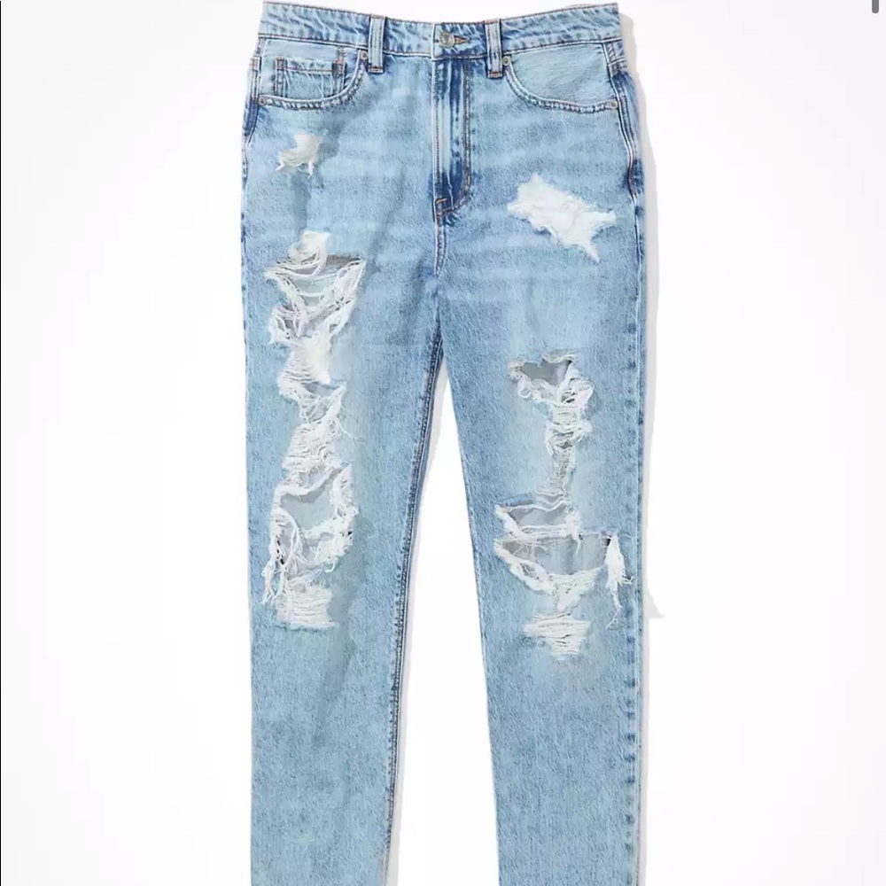 AE Ripped Mom Jeans